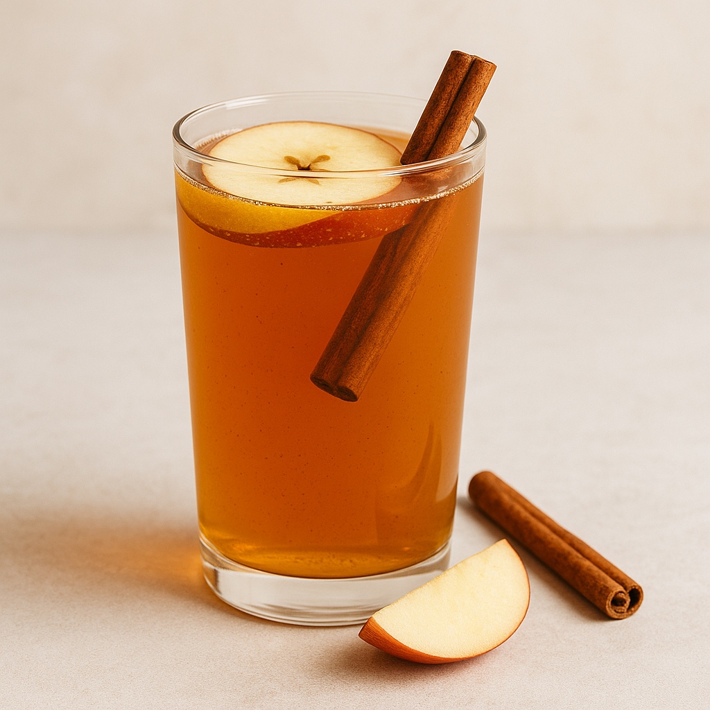 Jablečná kombucha se skořicí